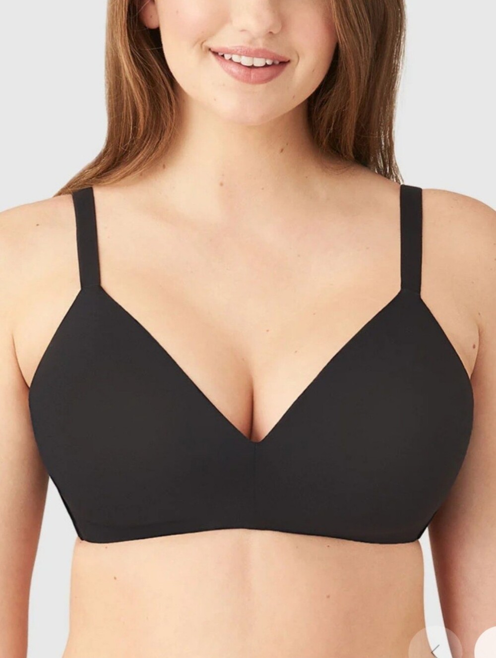 Wacoal Women's 852189 How Perfect Wire Free T-Shirt Bra Black Size 36DDD.